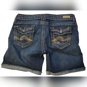 Underground Soul Women's Blue Denim Shorts Size Juniors 17